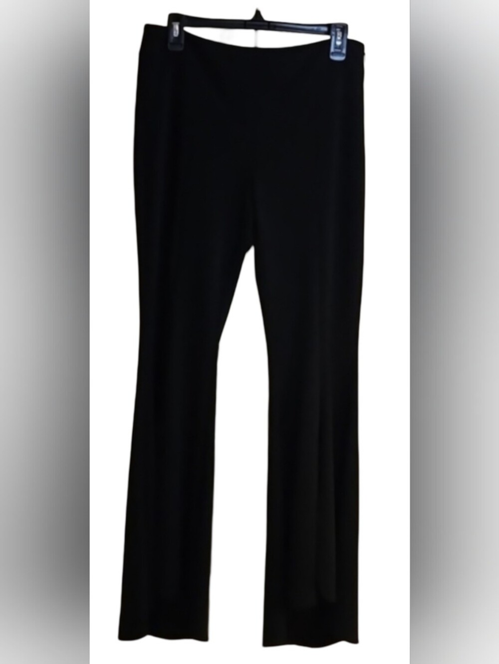 INC Long Black Pants With A Front Slit And Side Zipper
